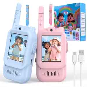 Kids Video Walkie Talkie Toys 2 Pack Rechargeable