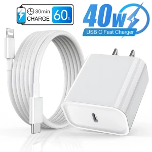 40W Fast Charger For iPhone 14 13 12 11 Pro Max X XS iPad