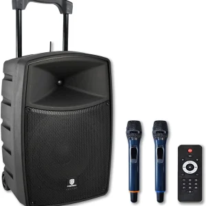 PRORECK 800W 10'' Portable Powered Bluetooth Wireless PA Speaker